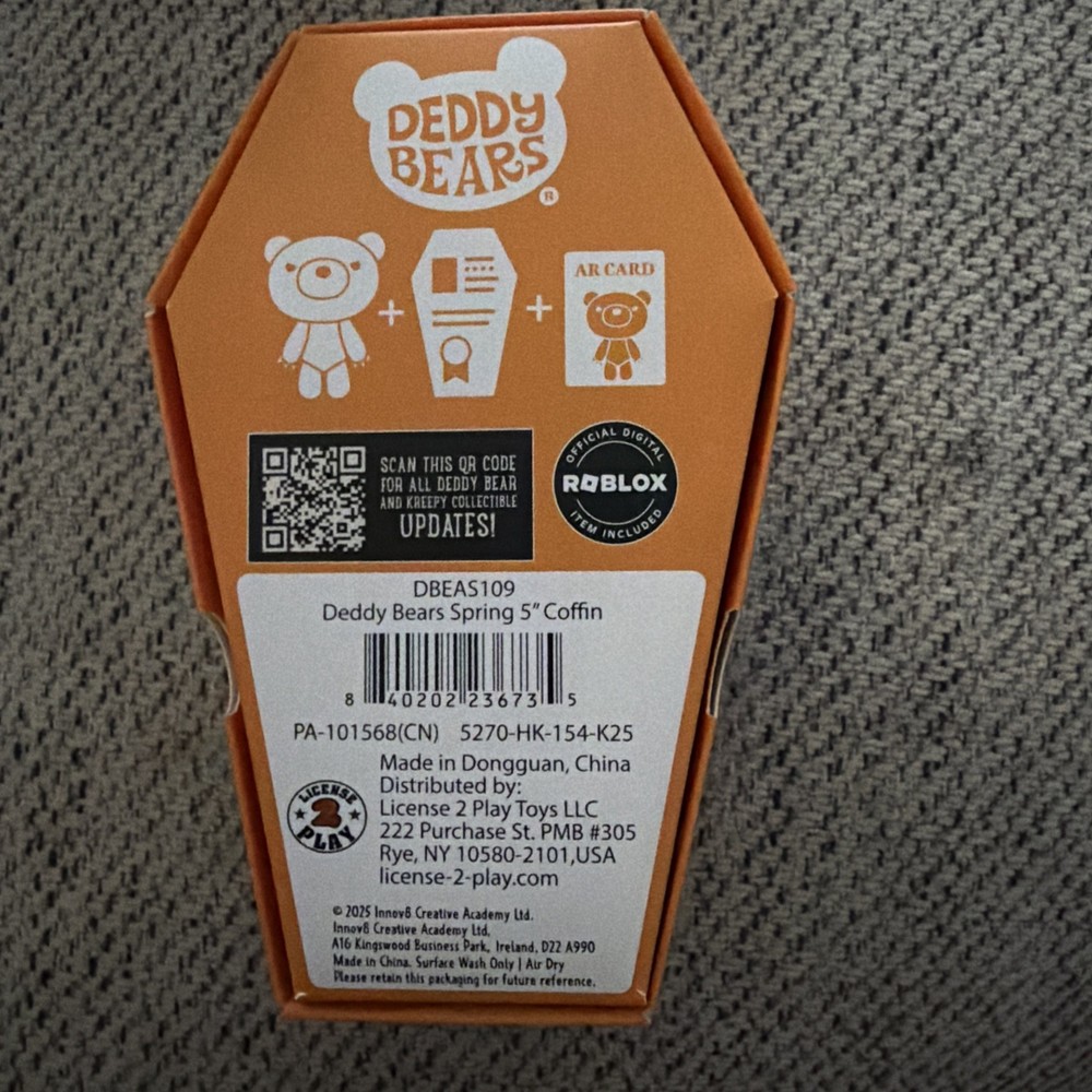 Deddy Bears Spring 5” Easter Coffin Chick-a-Teetha Includes AR/AI Gaming Card