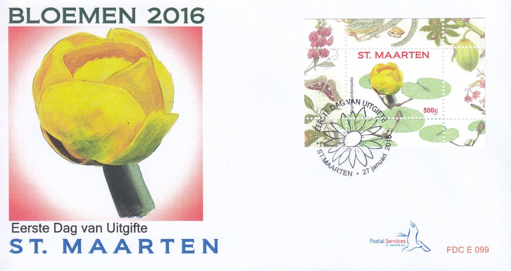 Sint Maarten Issue FDC 2016 (99) Flowers