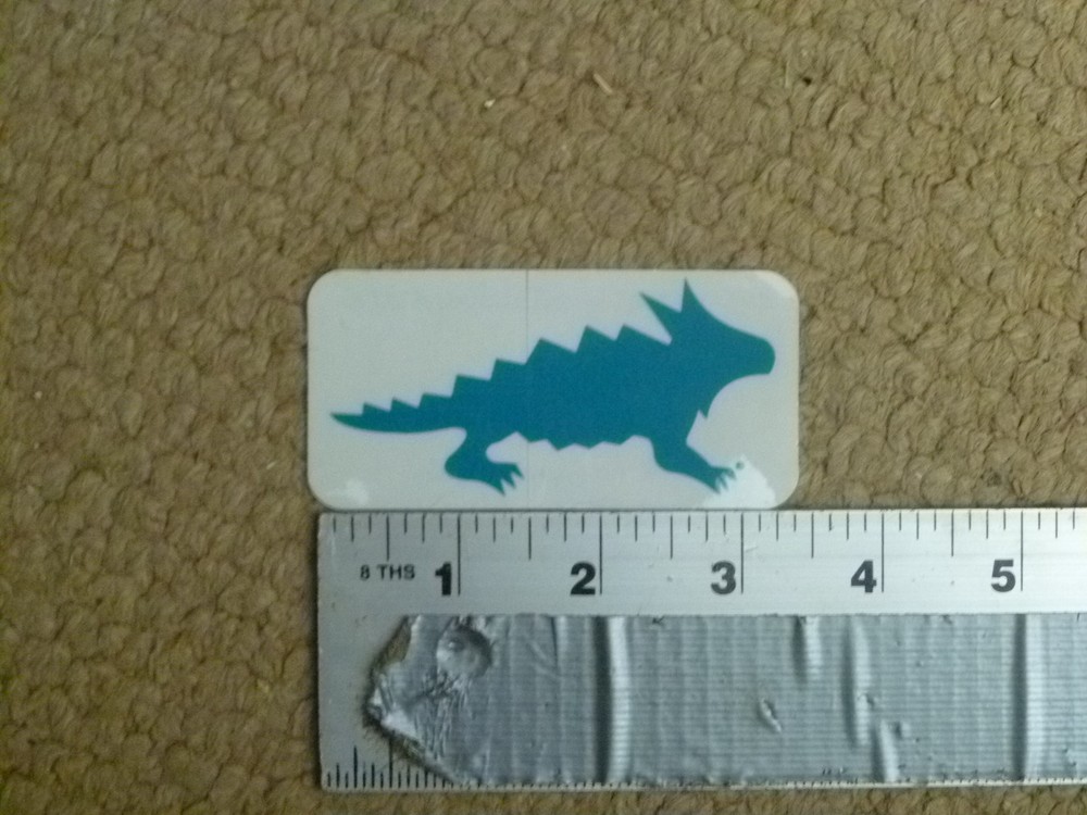 Horny Toad  Auqa/Clear Sticker Decal