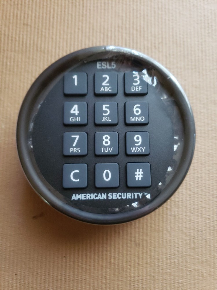 Amsec - ESL5 - Illuminated Electronic Pivot Safe Lock Kit (Dial & Lock) - Black