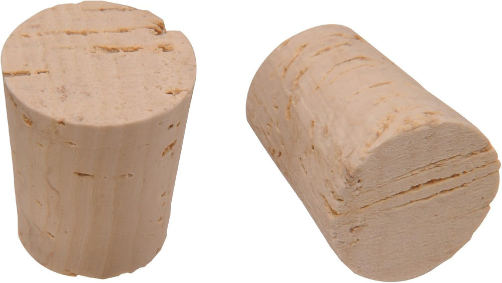 52019 12 Milk Bottle Large Cork, 5-Pack , Tan