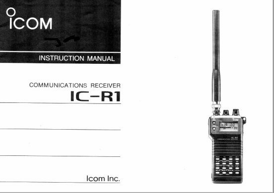 ICOM IC-R1 R1 INSTRUCTION MANUAL