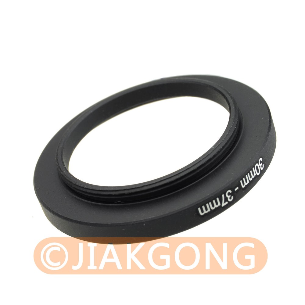30mm-37mm 30-37 mm Step Up Ring Filter Adapter Black