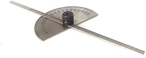 Stainless Steel Protractor 0-180 degrees Machine Tools degrees, Silver