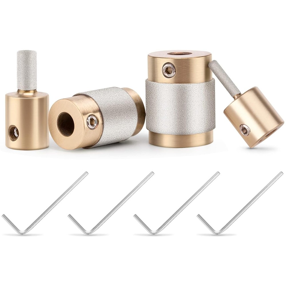 Durable Chrome-Plated Diamond Drill Bits Set - Perfect for DIY Glass Projects