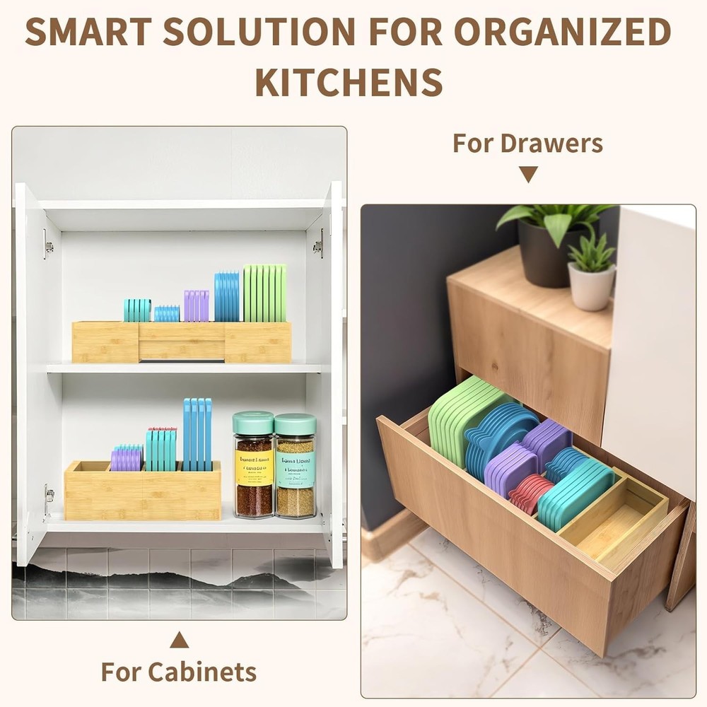 Expandable Kitchen Lid Storage Organizer – Adjustable Dividers for Every Need