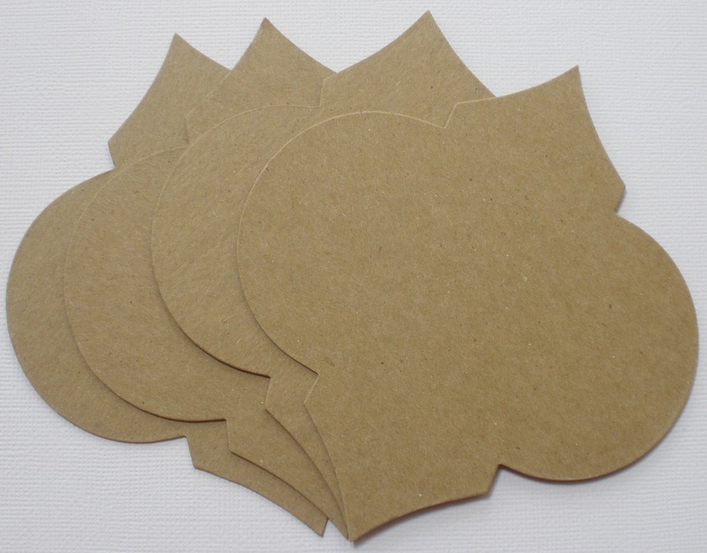 {4} *DIAMOND NOTES* Style 11 - Labels / Mat Frames - Bare Chipboard Die Cuts