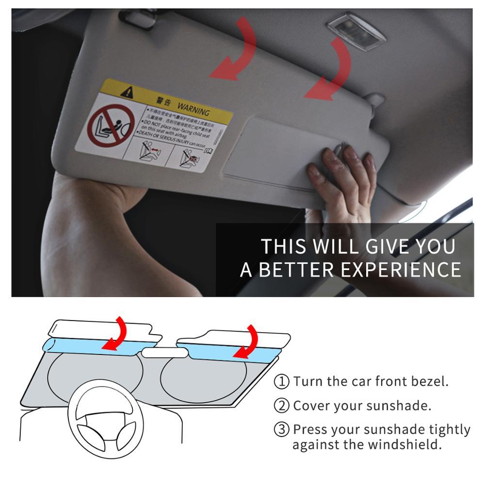 For Buick Car SUV Front Windshield Sun Shade Cover Reflective UV Block Shield