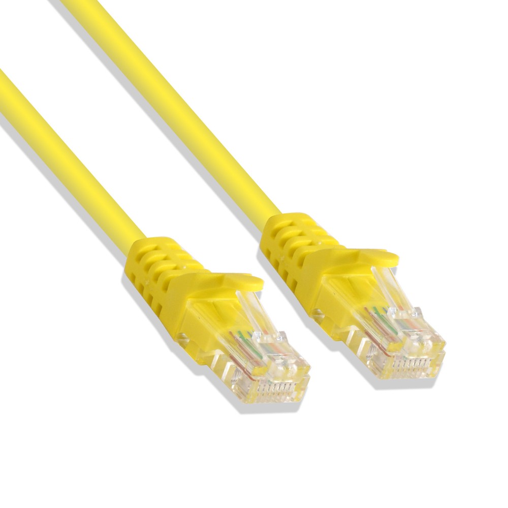 Yellow 1-foot premium Cat5e Patch LAN Ethernet Network Cable (10 Pack)