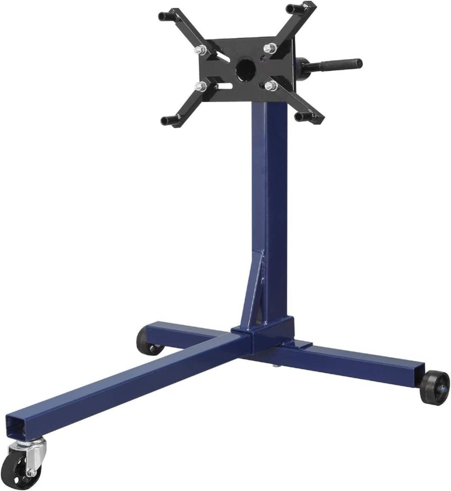 Durable Engine Stand - 750 lb Capacity with Smooth Roll Casters & 360 Rotation