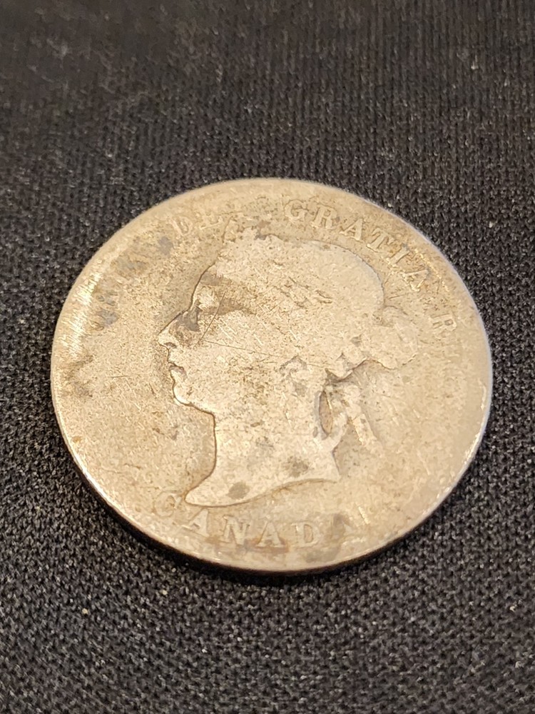 1889 Canada 25 Cents Silver Coin