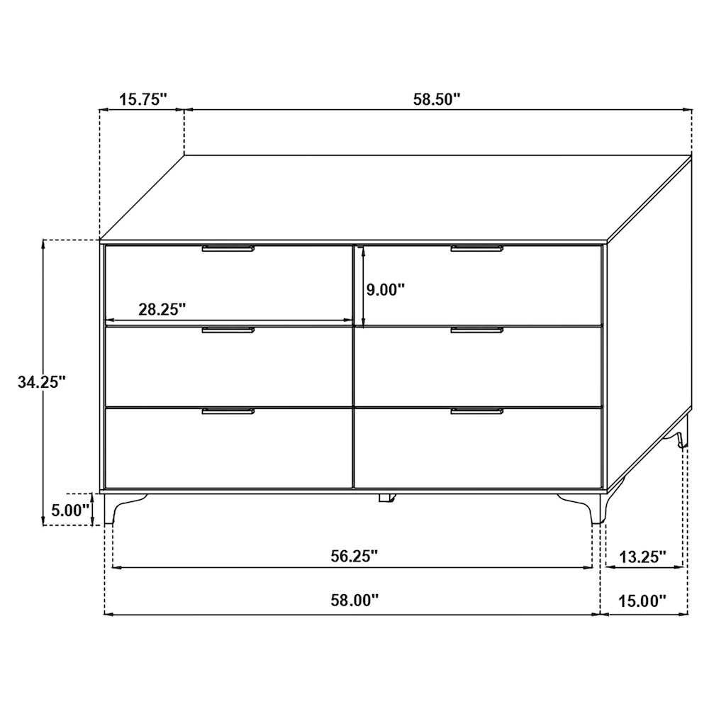Kendall 4-piece Queen Bedroom Set Black