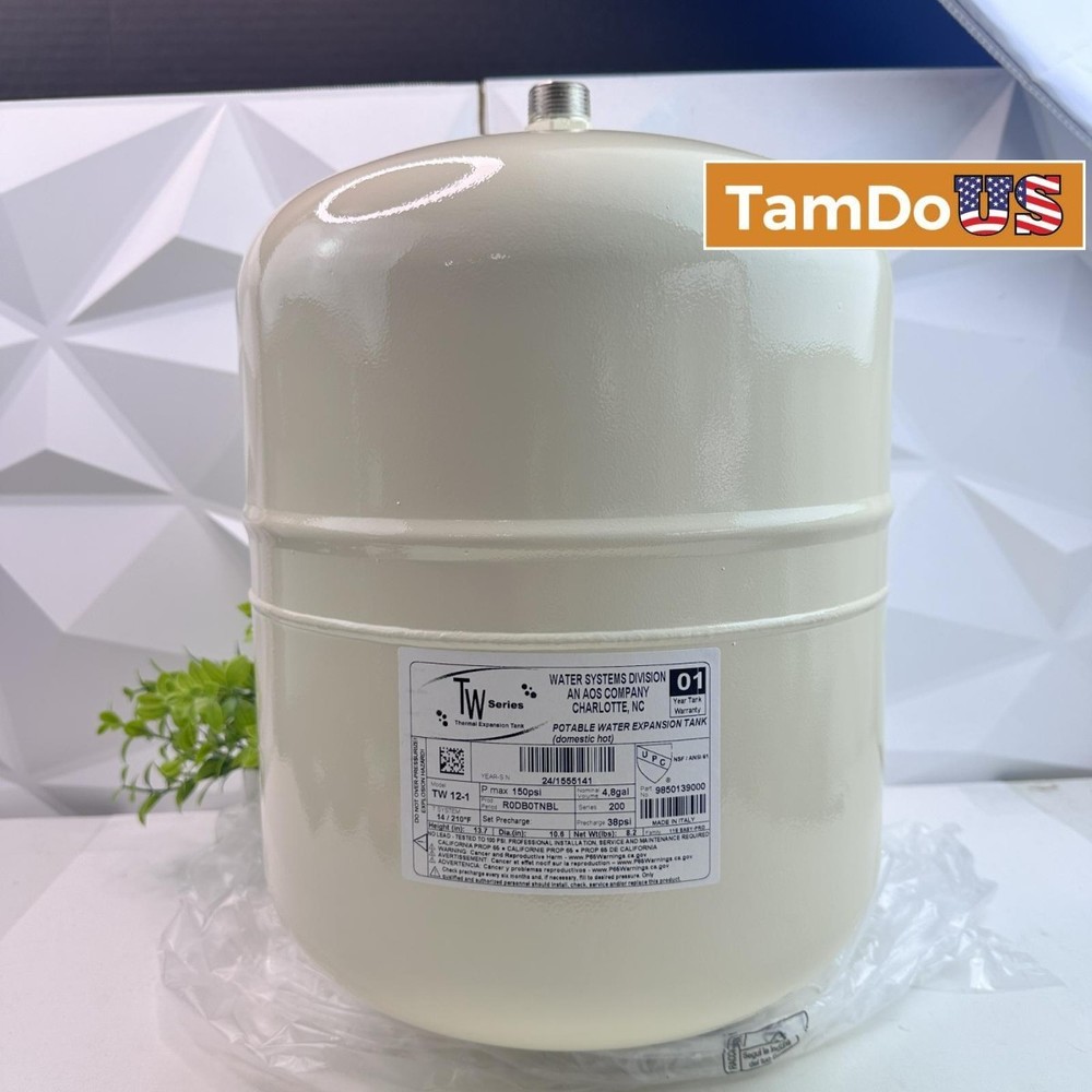 A.O.Smith TW Series TW-12-1 Thermal Expansion Tank 4.8 Gal 150PSI Potable Water
