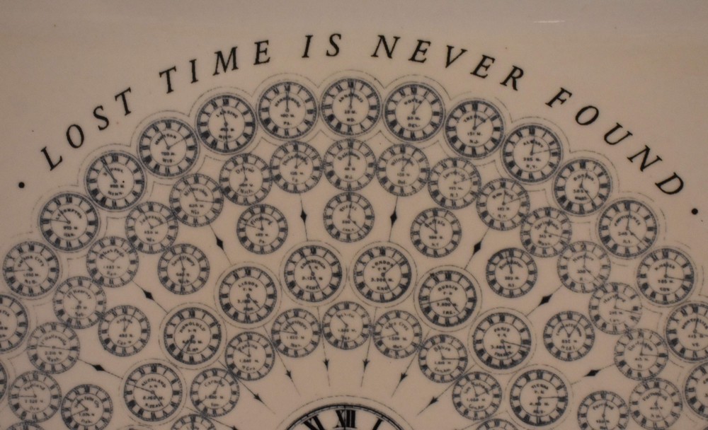 Izola Earthenware Catchall / Ashtray ‘Lost Time is Never Found’