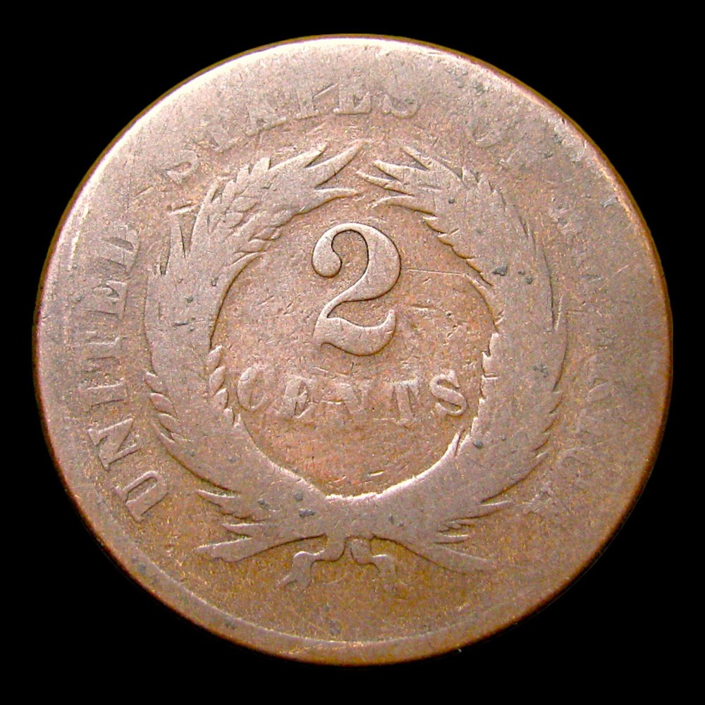 1870 Two Cent Piece 2cp---- Nice Coin ---- #500I