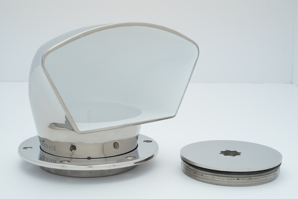 (1) 3" Low Profile Dorade Cowl Vent with Deck Plate Set