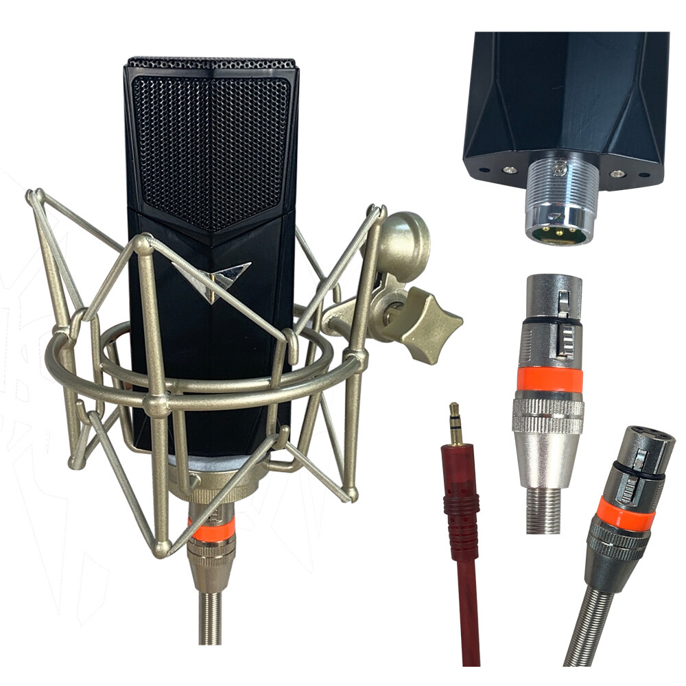 Complete Set Cardioid Condenser Microphone Recording Microphone Studio Live Mic