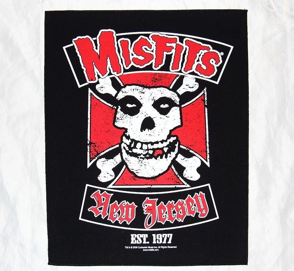 Misfits Biker Skull Large Back Patch Punk
