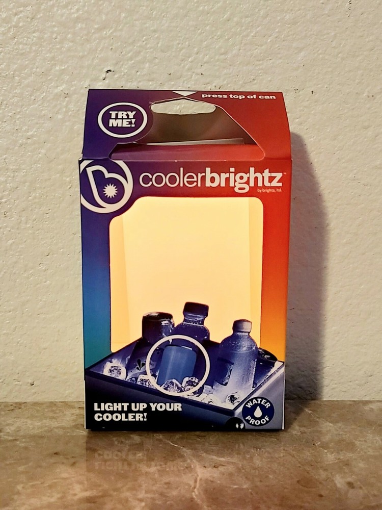 Cooler Brightz Light Up Glow Can FOR Ice Chest ~ 3 Pack
