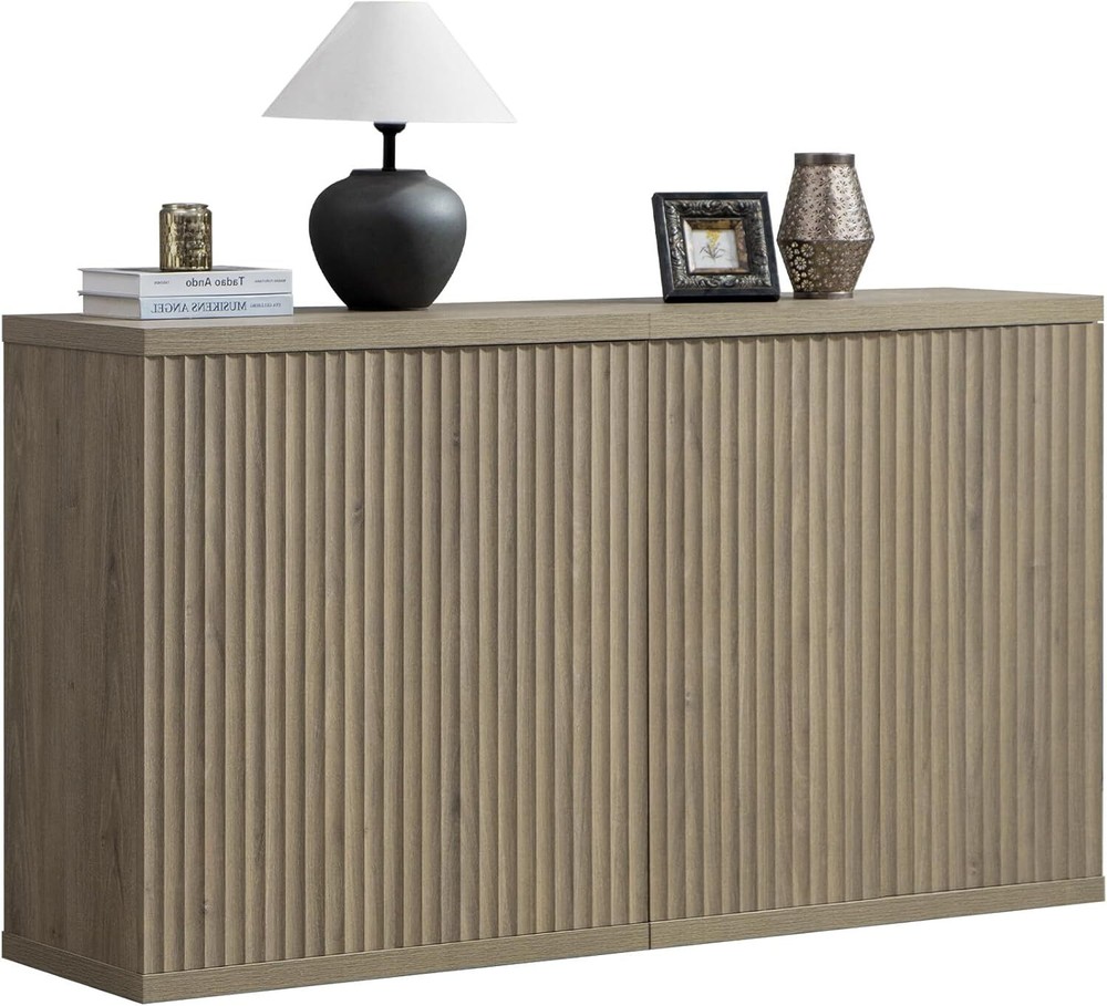 Buffet Cabinet with Storage Accent Sideboard Modern Credenza with Doors & shelf