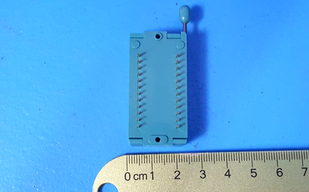 IC SOCKET, 24 PIN, 224-1286-00, TEXTOOL, GOLD, ( 1 PC)