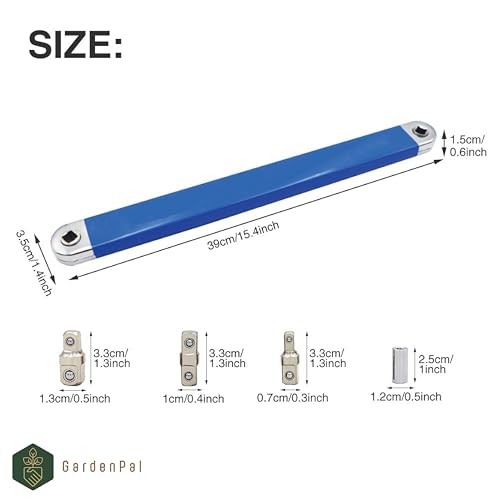 Offset Extension Wrench, Impact-Ready, with 1/2"", 1/4"", 3/8"" Square Drive