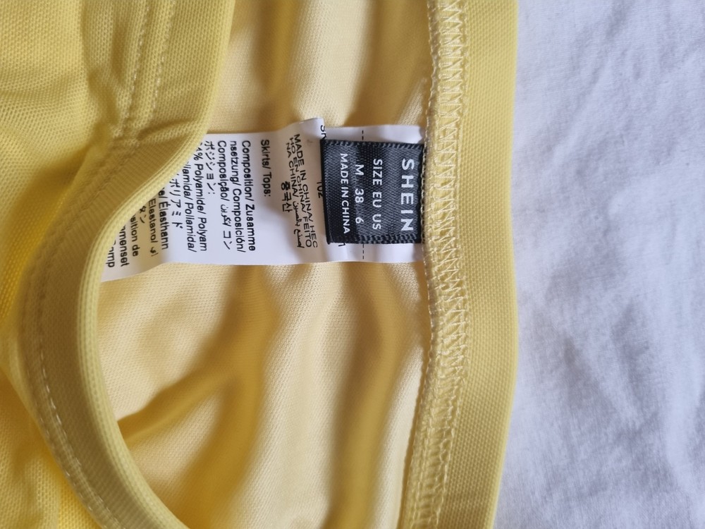 Shein BAe Yellow Skirt/top Set