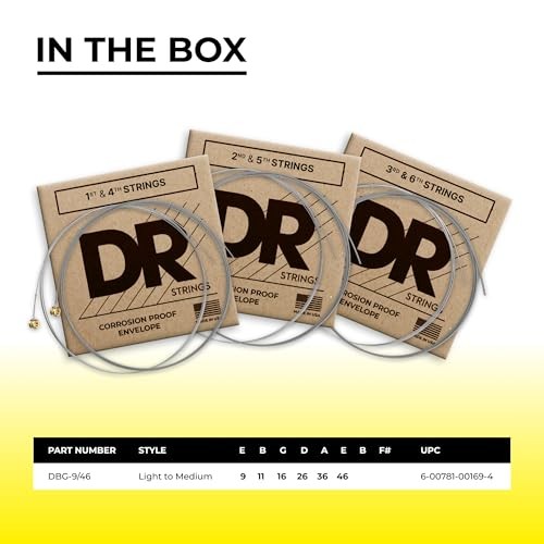 DR Strings Electric Guitar Strings, Dimebag Darrell Signature, Assorted Sizes