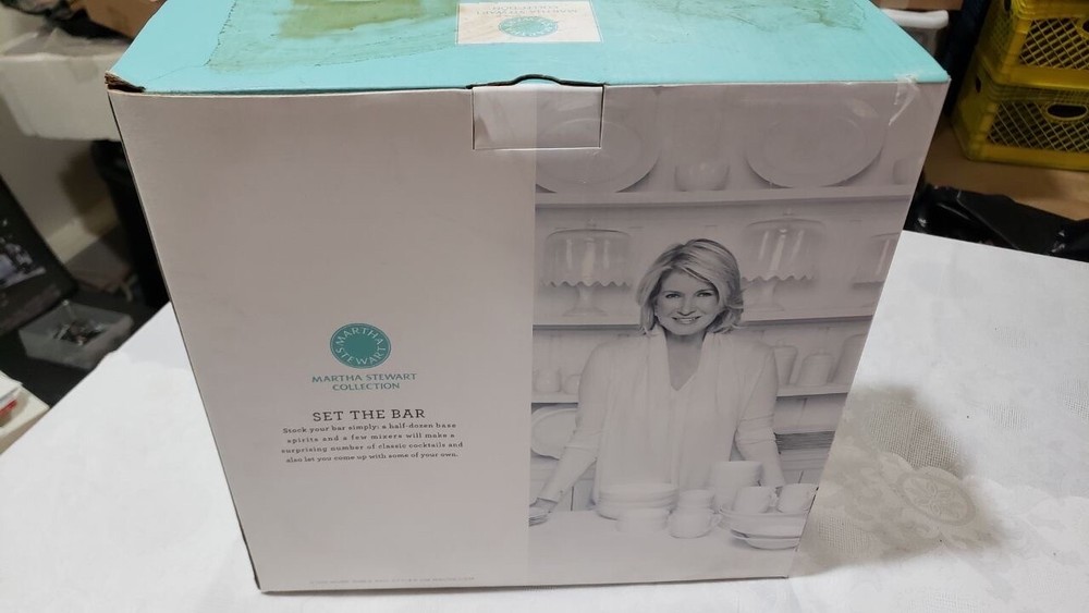 Martha Stewart Collection 7-piece Barware Set OPEN BOX