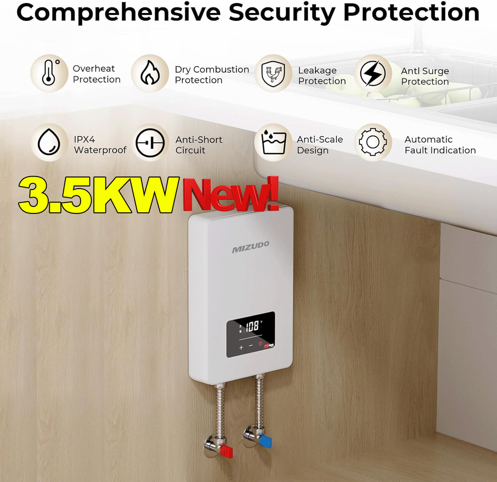 11KW 3.5KW Electric Tankless Water Heater Instant Hot Water Heater whole house