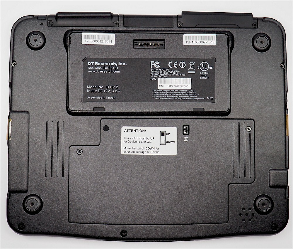 Two(2) USED DT Research DT312 Mobile POS Tablet PC *POWERS UP OK!*