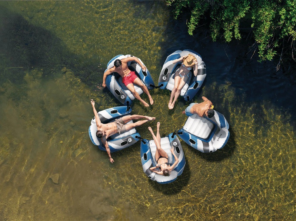 Run Lounge - Inflatable Floating Water Seat with Quick Connects
