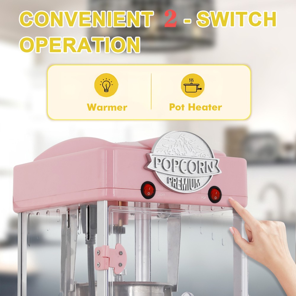 Tabletop Popcorn Machine Popcorn Popper Machine Pop Corn Machine Popcorn Maker