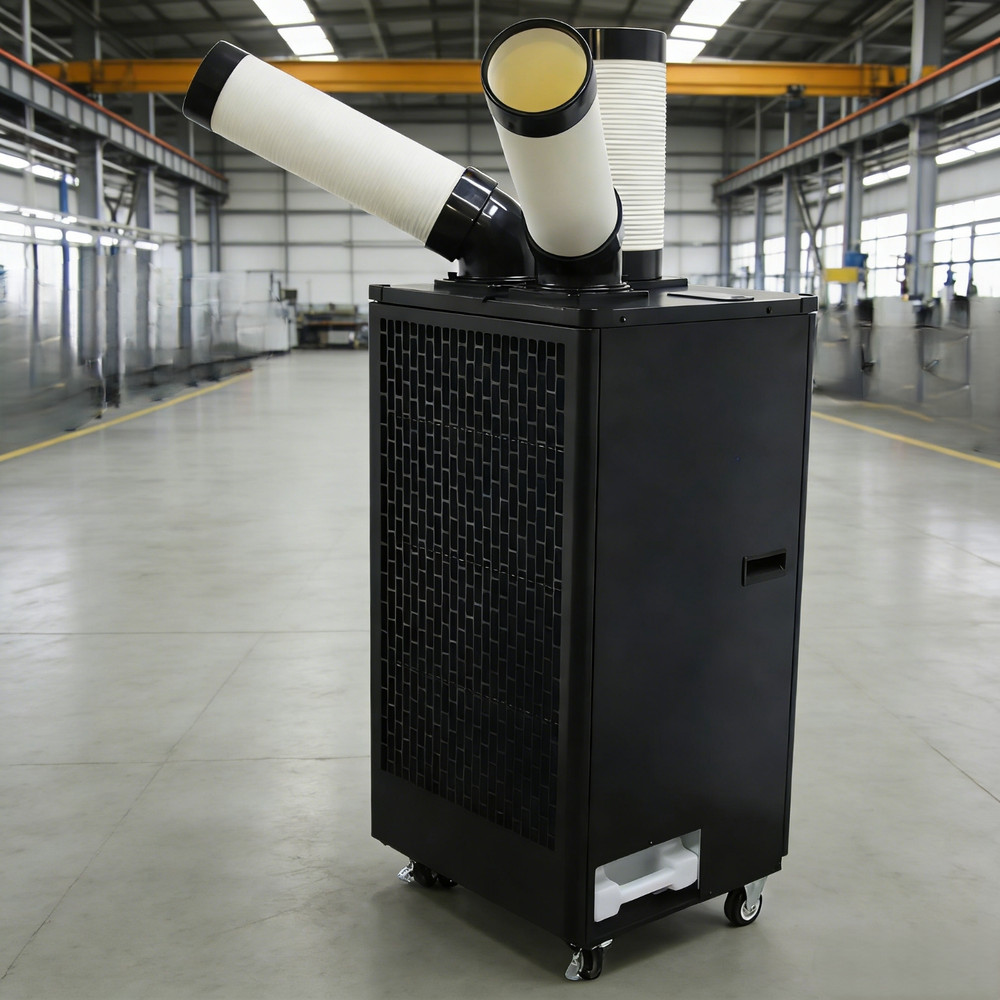 Portable Industrial Air Conditioner Two Tube Spot Cooler 110V 12000Btu/h 1100W