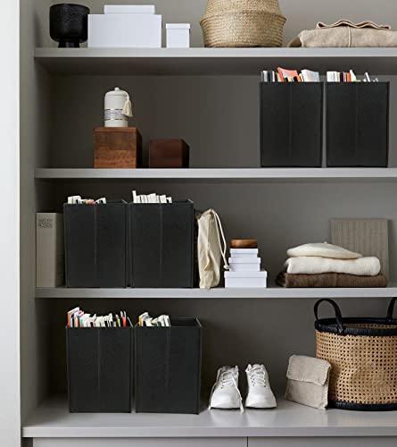 HofferRuffer Magazine Basket Holder, Foldable Magazine Rack, Document File