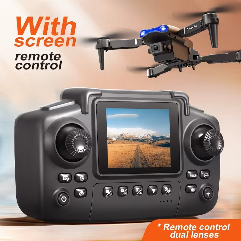 E99 Pro Drone With Dual Camera With Battery Foldable RC Quadcopter For Beginne