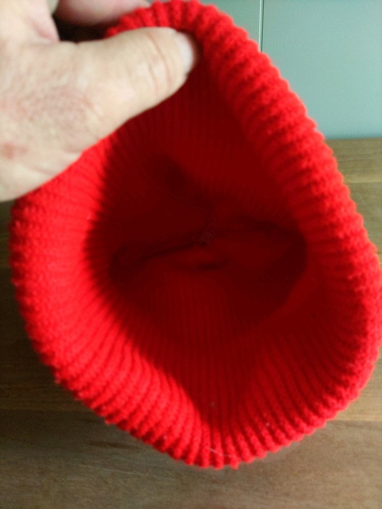 Vintage Moorman's Red And White Stocking Hat. Fits a Small Head. Sharp!