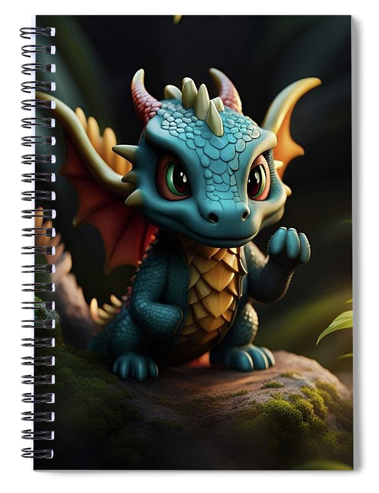 Blue Thorn Spiral Notebook Blank Notebook Lined Journal 8 x 6 Notebook