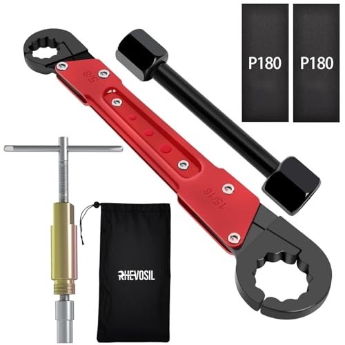 6-Piece Plumbing Tool Set - Angle Stop Wrench, Compression Sleeve Puller, Sandpa
