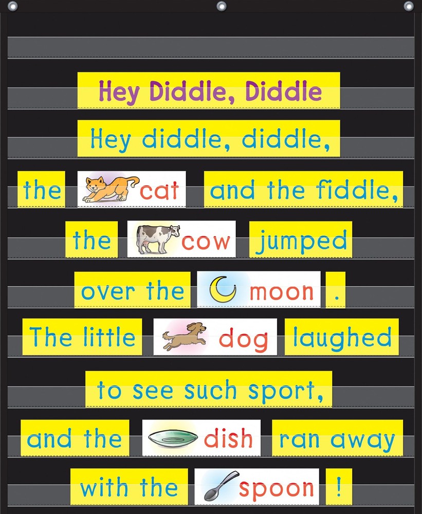 Teacher Created Resources Black 10 Pocket Chart (20744)