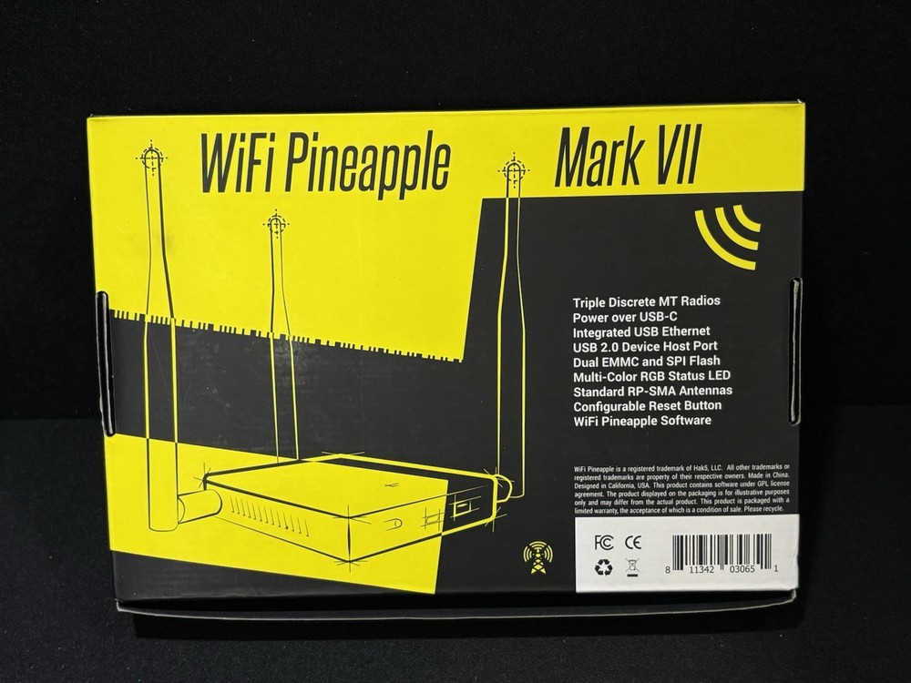 Hak5 Wi-Fi Pineapple Mark VII Tetra Pentesting Tool