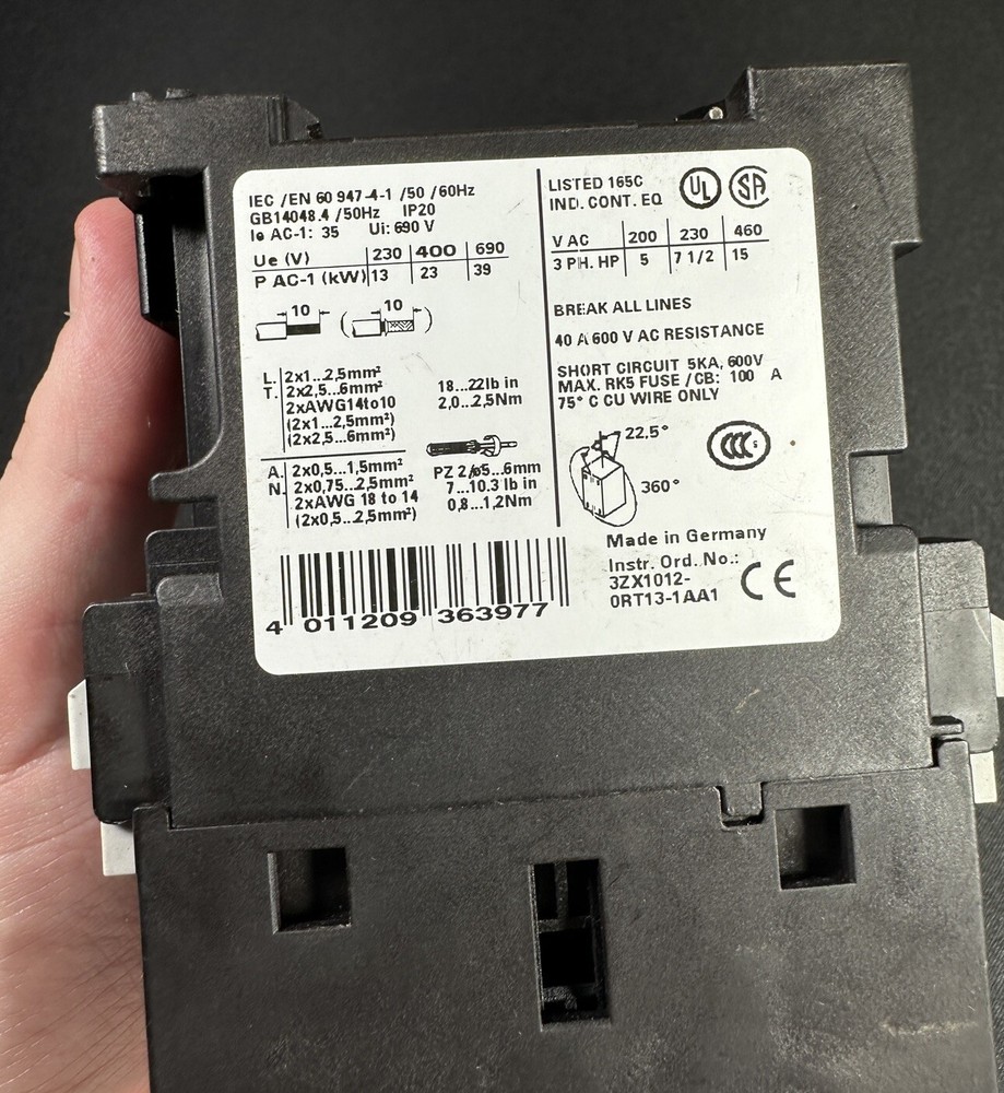 Siemens 3RT1326-1B Contactor