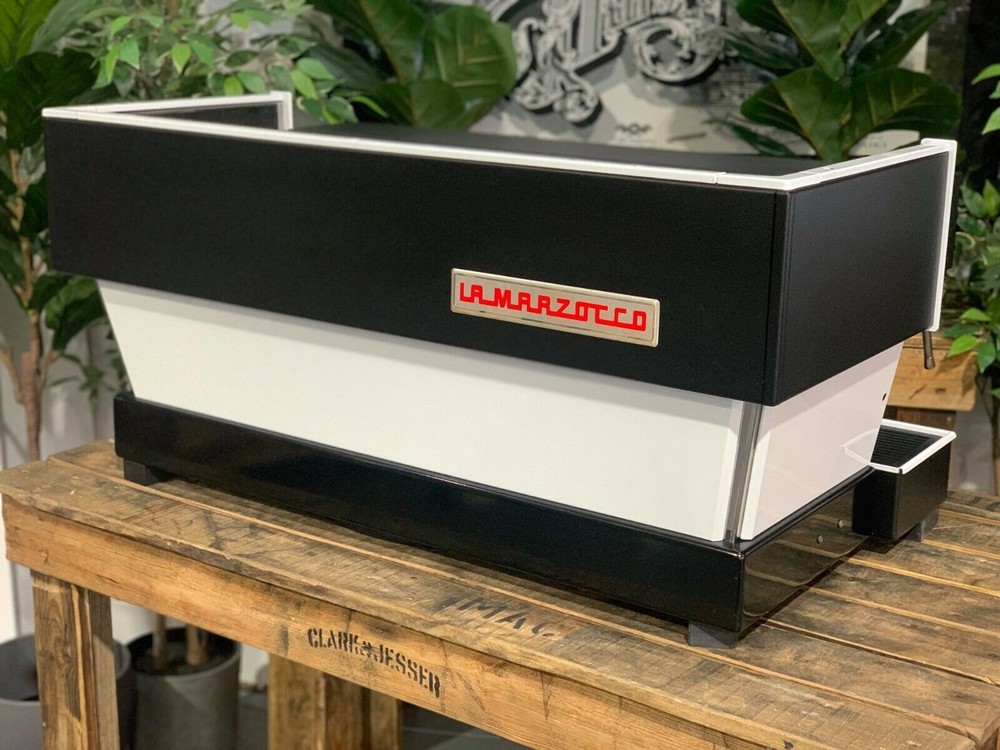 LA MARZOCCO LINEA CLASSIC 3 GROUP BLACK & WHITE ESPRESSO COFFEE MACHINE CUSTOM