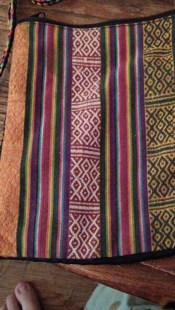 Peruvian Handmade Textile Bag Colorful Traditional Patterns