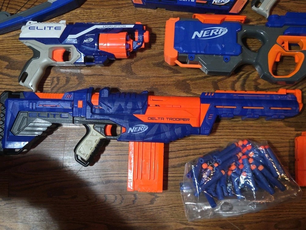 Six Nerf Elite Blasters, Hyperfire Stratobow Rampage And More