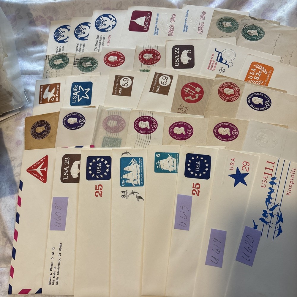 Assorted Postal Envelopes Mostly Unused Some Very Old! See Photos