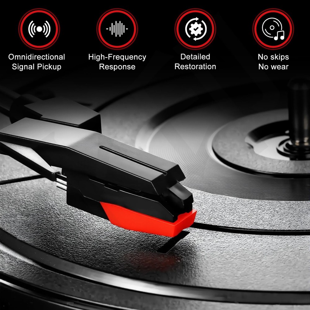 6 Pack Record Player Needle Replacement Turntable Stylus Compatible Crosley