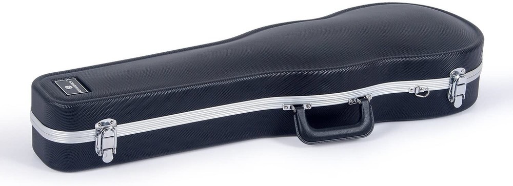 Crossrock ABS Molded Shaped 4/4 Violin Case-Backpack Style in Black