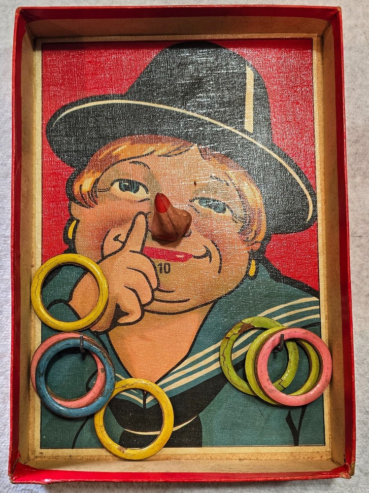 Antique Spears Comical Quoits Ring My Nose Game