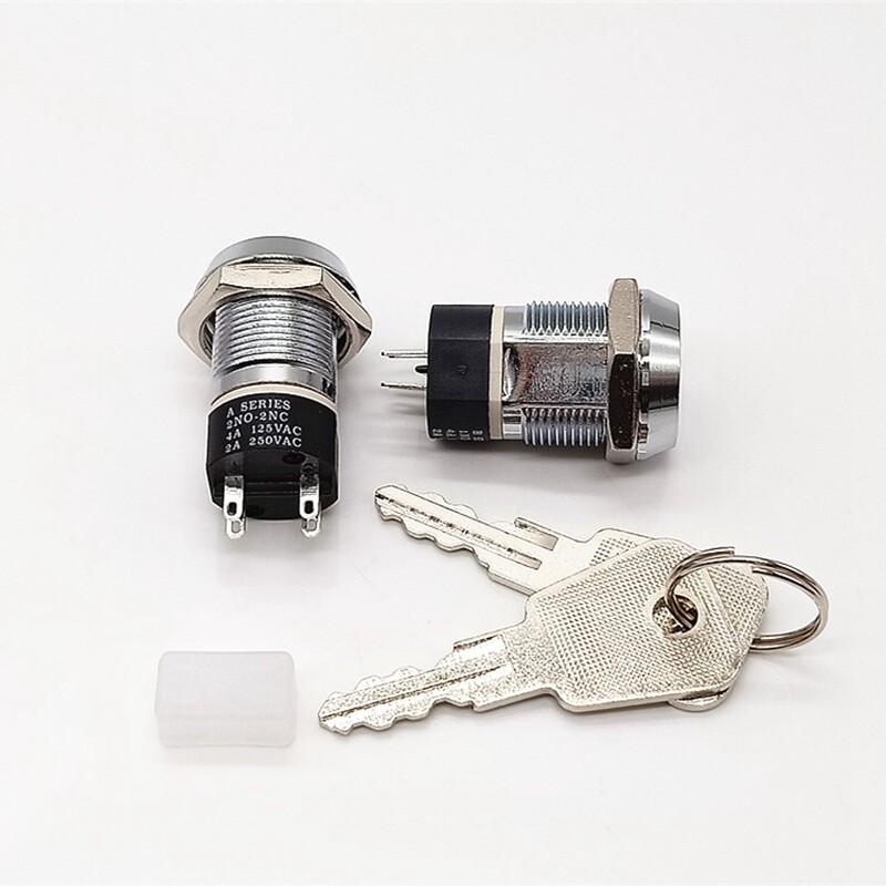 19mm Electronic Lock Power Lock Key Switch Lock Elevator Base Station Lock 4A 2A